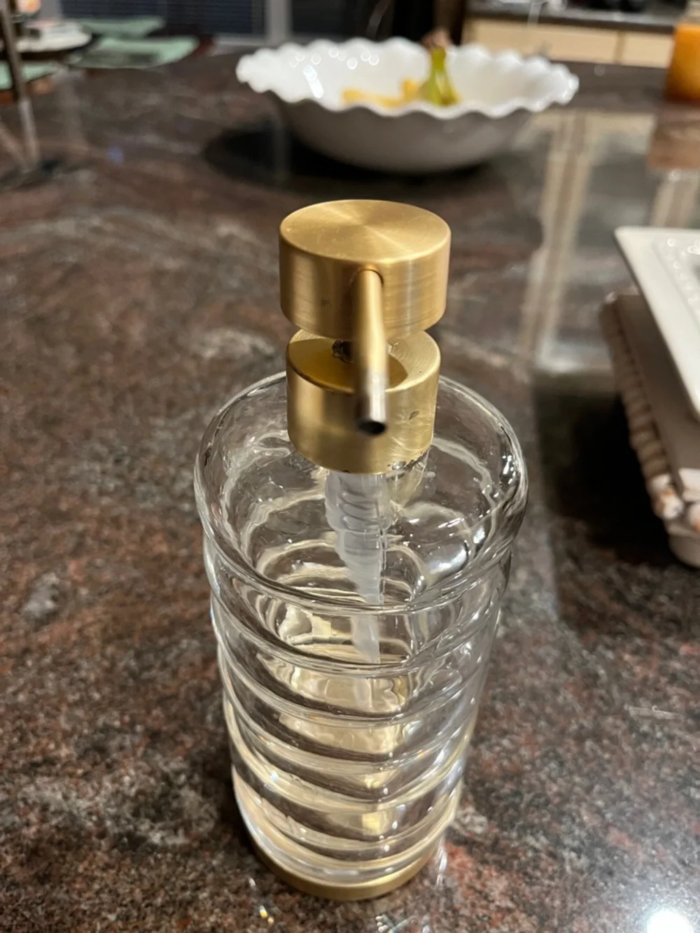 Multipurpose Large Glass Soap Dispenser